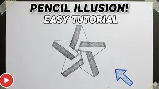 How to Draw An Impossible 3D Star Narrated Step By Step