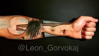 Jesus 3D arm drawing by Leon Gorvokaj 2016