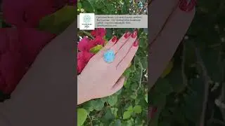 Blue Elegance Unveiled: Discover the Magic of Larimar Rings ✨ #shorts