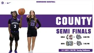 Brownsburg Boys Varsity Hoops - Hendricks County Semi-Finals