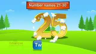 ukg Numbers names   21 to 30