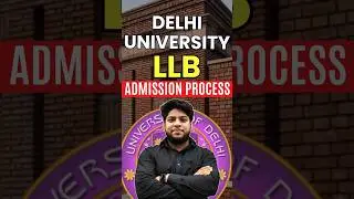 Delhi University LLB Admission Process 🔥#delhiuniversity #shorts #cuetpg #cuet