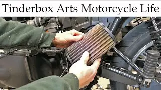 Triumph Bonneville Air Filter Change And Mouse Check