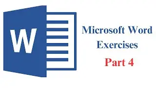 Microsoft Word Exercises تمارين ميكروسوفت وورد  [Part 4]