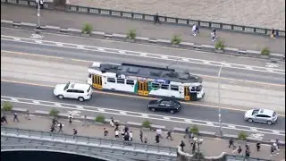 Following a Z class Tram from Skydeck - January 2020