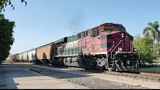 Por fin Arranca la 🍉 ES44AC Después de Haber Sido Vandalizada, MIXTO de Ferromex N° 4614 Ags/Mex©®