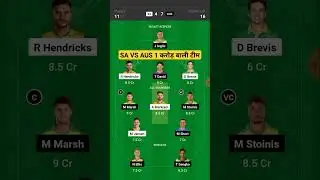 sa vs aus dream11 prediction | south africa vs australia 2nd t20 | dream11 team of today match #t20