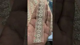 Bridal Pearl Stone Embroidery Lace for Blouse & Frocks | Designer Lace Material👰&zwj;♀️