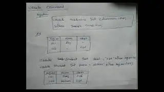 Updation in DML comments in RDBMS