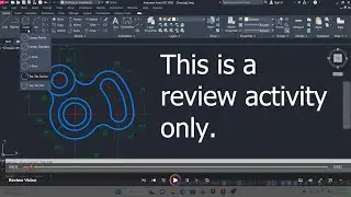 Review Video - AutoCAD Basics - Drawing 2D Drawings