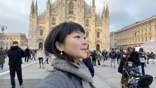 Milano Vlog | 米蘭獨旅🇮🇹 | 爆炸好吃的厚披薩👨🏻‍🍳🍕 | 義大利的毛線店🧵 | 當地的羊肉串🐑