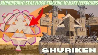 Shuriken - Funnel Wall - AloneinTokyo Style Floorstacked Peekdowns - Base Design 2024 - RUST