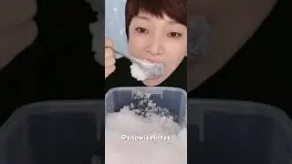 White ice bowl asmr 🤍 #freezerfrost #icy #softice #frostbites #asmreating 