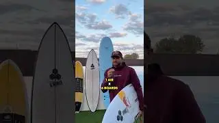 Can he do an air on all these boards? 👀 #surf #wavepool #challenge