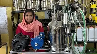 കറവ മെഷീൻ വിൽക്കുന്ന പെൺകുട്ടി. Milking machine sale low price