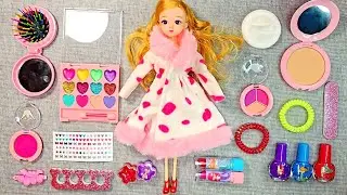2 Minutes Satisfying with Unboxing Barbie Doll Fashion Beauty Set Makeup Set ASMR