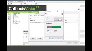 Using CathexisVision - opening and selecting database tab