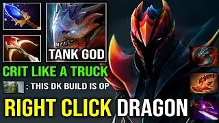 IMBA CRIT LEVEL 4 Black Dragon OP Right Click Dragon Knight with Daedalus + Satanic Carry Dota 2