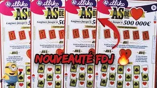 NOUVEAUT&Eacute; FDJ ; L'AS DE COEUR ❤️ &Ccedil;A GAGNE !!! ( L'AS DE TR&Egrave;FLE QUI PIQUE TON COEUR ) 🤣🥳🍀