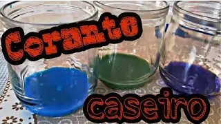 Como fazer CORANTE CASEIRO PARA / SLIME /BISCUIT /MASSINHA / AMOEBA | Mayara Carvalho 💕