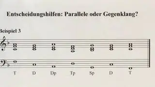 Entscheidungshilfen: Parallele oder Gegenklang? Beispiel 3