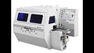 Four-sided wood planer for furniture floor boards thickness planing with customized modelling.