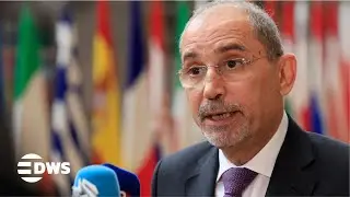 FULL PRESS BRIEFING: Jordan&rsquo;s FM Ayman Safadi Speaks After EU-Jordan Summit | AC15