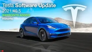 Latest Tesla Software Update Brings WAYPOINTS! #Shorts