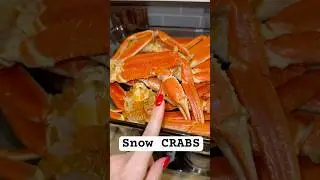 We made snow crabs at home #snowcrabs #crabs #seafood #homemade #coast #sealife