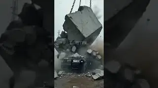 DROPPING A TON OF CONCRETE ON A ROLLS-ROYCE PHANTOM! #bugatticrushed #luxurycardestroyed