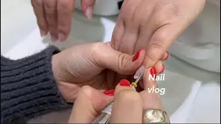 vlog. 네일샵 일상 브이로그🎨 네일 케어 시술영상.케어 비트.화양연화 글리터.네일샵 시술영상.네일샵 브이로그