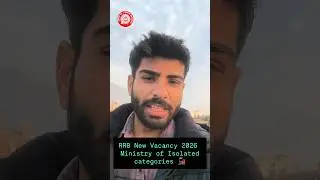RRB Ministry of Isolated categories Vacancy 2026 out #/@anubhavrailway #indianrailways #rrb