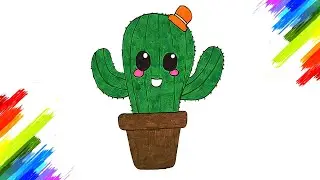 Kakt&uuml;s &ccedil;izimi - Kolay kakt&uuml;s &ccedil;izimleri  -Cactus Drawing - Easy Cactus Drawings #drawing