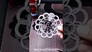Laser Cut Mandala Pattern Tea Coaster | How to make Tea Coaster | Wooden Tea Coaster