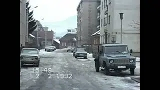 1992 Februarie, Bistrita, Str Bargaului (Str. 6 Martie)