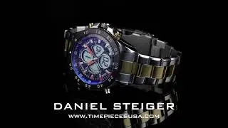 Daniel Steiger Lazer Blue Two-Tone Hybrid Sport Watch