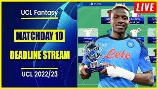 UCL Fantasy Matchday 10: DEADLINE STREAM | Live Q&A | Champions League Fantasy Tips 2022/23