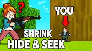 😱 SHRINK to SURVIVE in HIDE & SEEK! | Tiny Players,🏃‍♂️💨 #ShrinkHideAndSeek #FunnyMoments #Roblox
