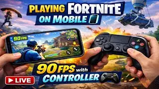 Fortnite Live Stream 🔴 Mobile 📱+ Controller 🎮 90 FPS| Zero Build |