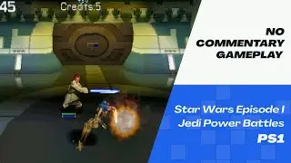Star Wars Episode I: Jedi Power Battles Gameplay (PS1) | No Commentary | Original Hardware Upscaled