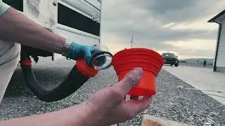 Glamp and Cruise RV Rental Sewer Hose connection and Operation.