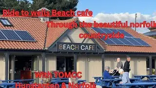 Hunstanton and Norfolk triumph owners club rideout to Wells-next-the-Sea beach cafe
