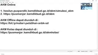 AKM Online, AKM Offline dan AKM Kelas - Pelatihan Proktor SD Kab. Badung