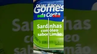 Qual &eacute; a melhor sardinha em lata, com menos aditivos?