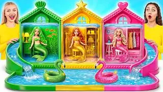 We Build Amazing Doll House for Mermaid | Poor vs Rich vs Giga Rich Challenge by Multi DO Girls