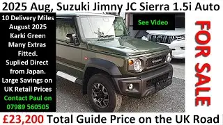 ( SOLD) Suzuki Jimny JC Sierra 1.5i Auto 2/4wd Hi Low, 10 Delivery Miles.