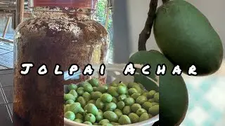 Making Jolpai Achar !! Homemade indian Olives Pickle🫒