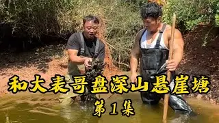 包下深山悬崖塘，挖机都上了！两天两夜抽不干，到底是惊喜还是惊吓？