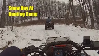 Snow Day at Hunting Camp
