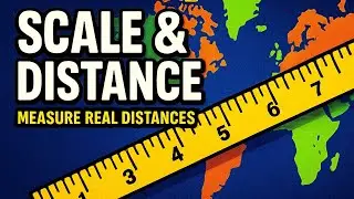 🗺️ Scale and Distance Explained | How to Measure Real Distances on Maps 📏🌍 | Geography for Kids